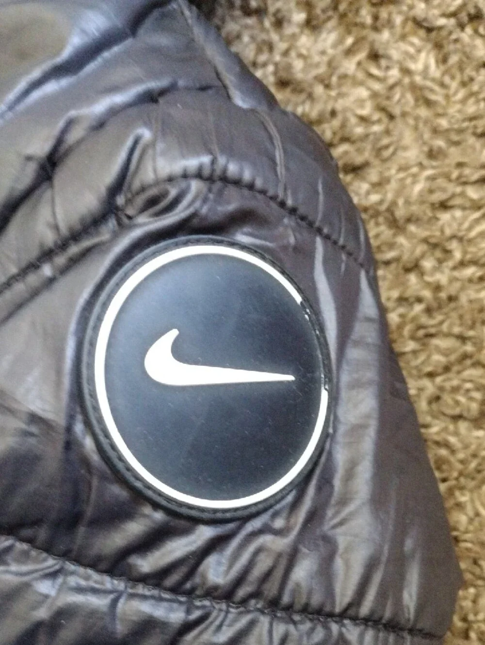 Nike Black Boys' Hooded Puffer Jacket